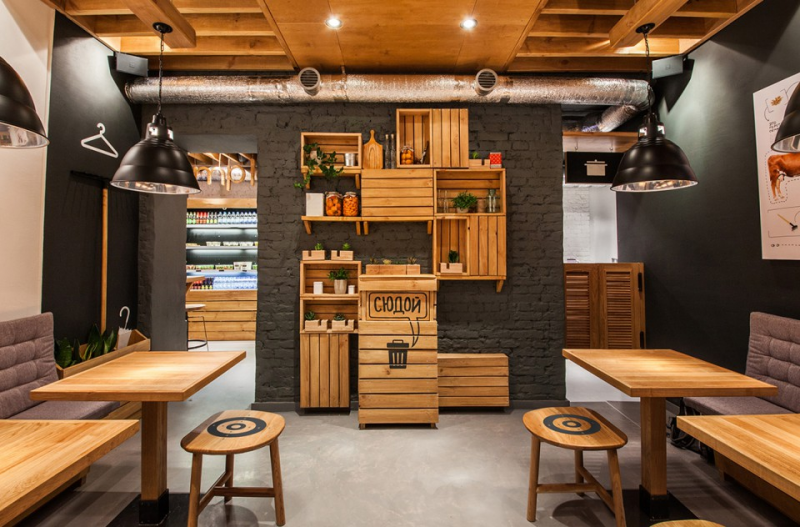 Desain meja cafe unik