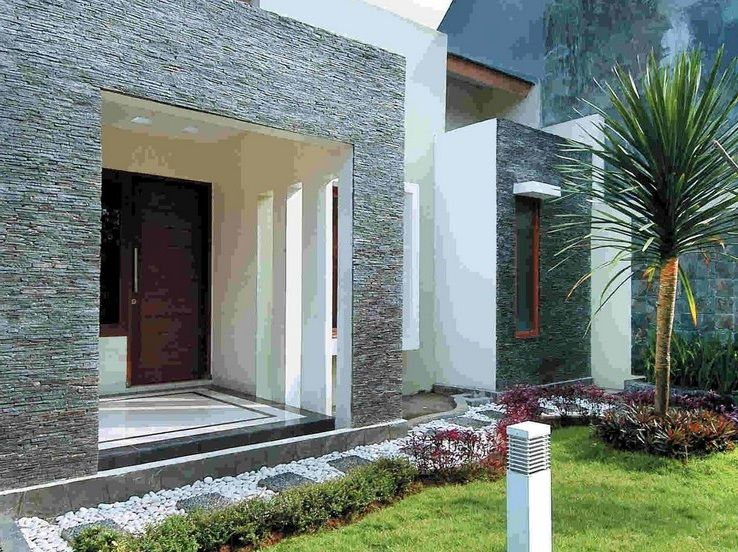 Konsep Desain Rumah Minimalis Tampak Depan Dengan Batu Alam