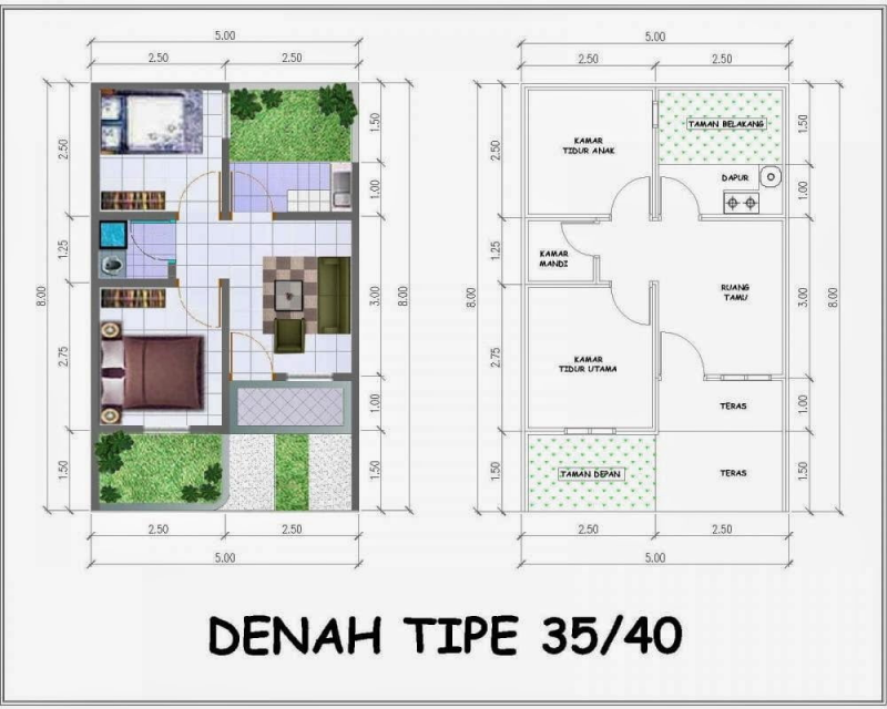 Desain Rumah Minimalis Ukuran 6x7 Terbaru