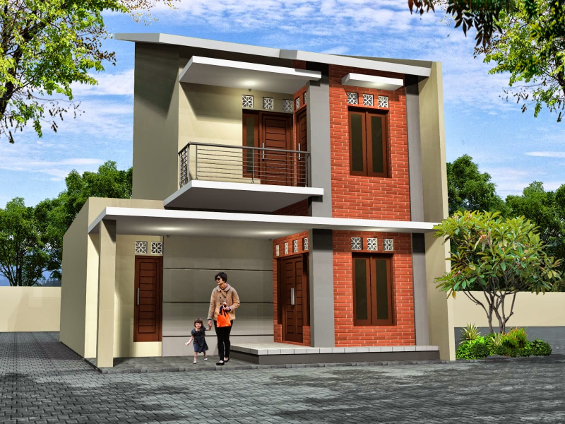 Desain Rumah Minimalis Tingkat Gambar