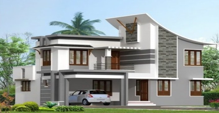 Desain Rumah Mnimalis Tingkat dan Bergaya