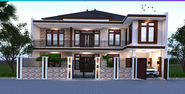 Desain Rumah Modern Full Pagar