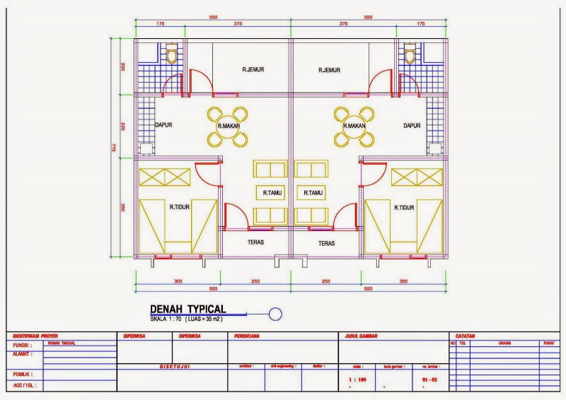 Desain Rumah Petak Terbaik