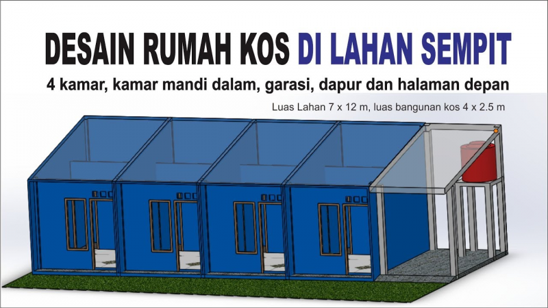 Foto Desain Rumah Petak Ukuran 4x6
