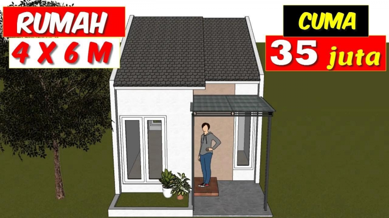 Ide Desain Rumah Petak Ukuran 4x6