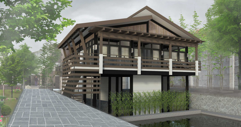 Desain Rumah Panggung Kayu Modern Terkini