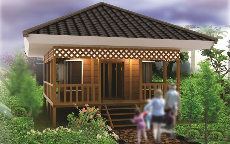 Desain Rumah Panggung Kayu Modern Baru