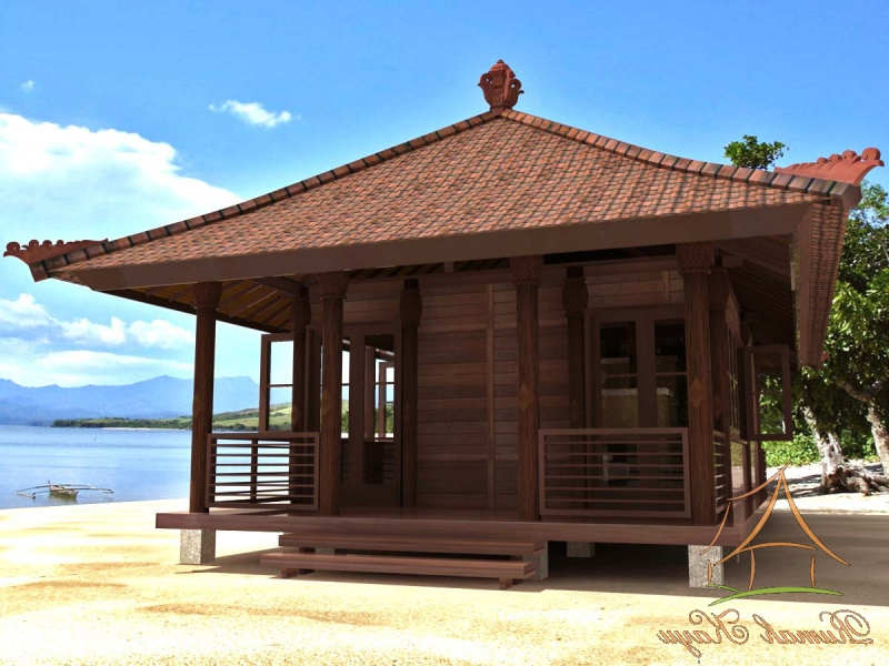 Sketsa Desain Rumah Panggung Kayu Modern