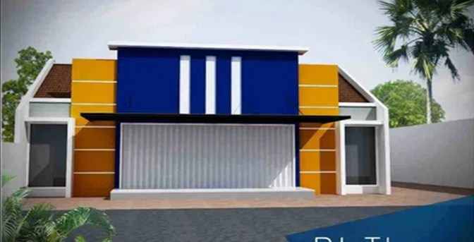 Desain Rumah Plus Warung Modern