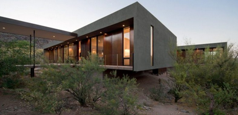 Desain Rumah Panggung Landscape Modern