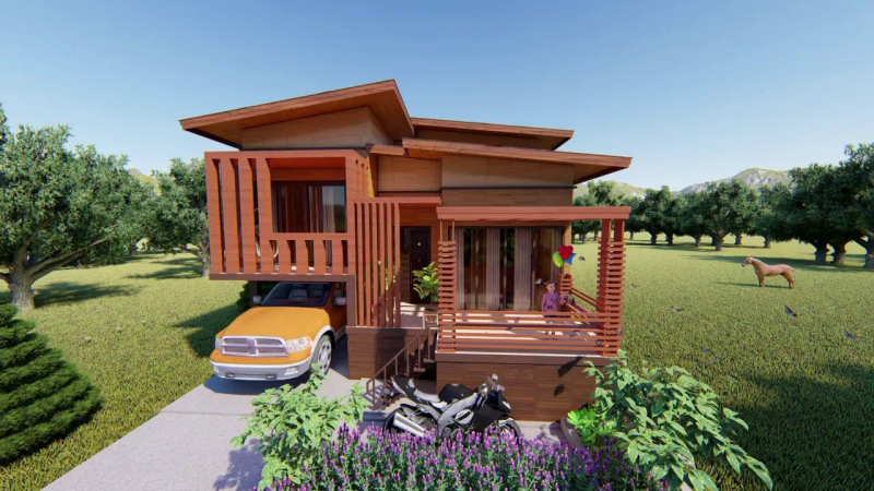 Desain Rumah Pohon Minimalis Gambar