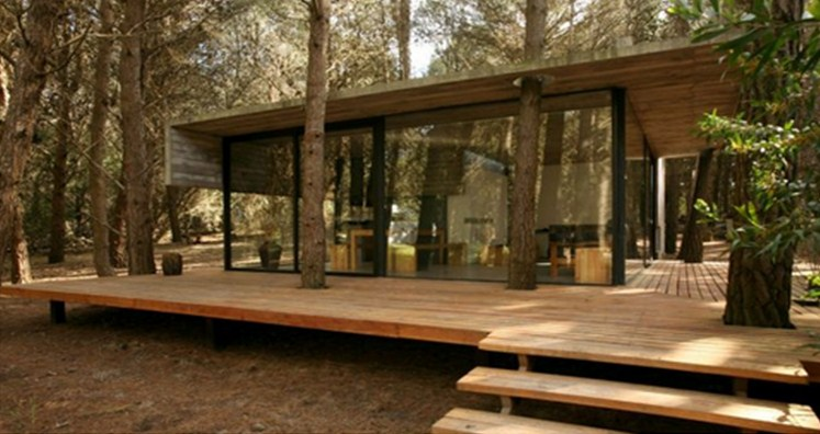 Desain Rumah Panggung Transparan