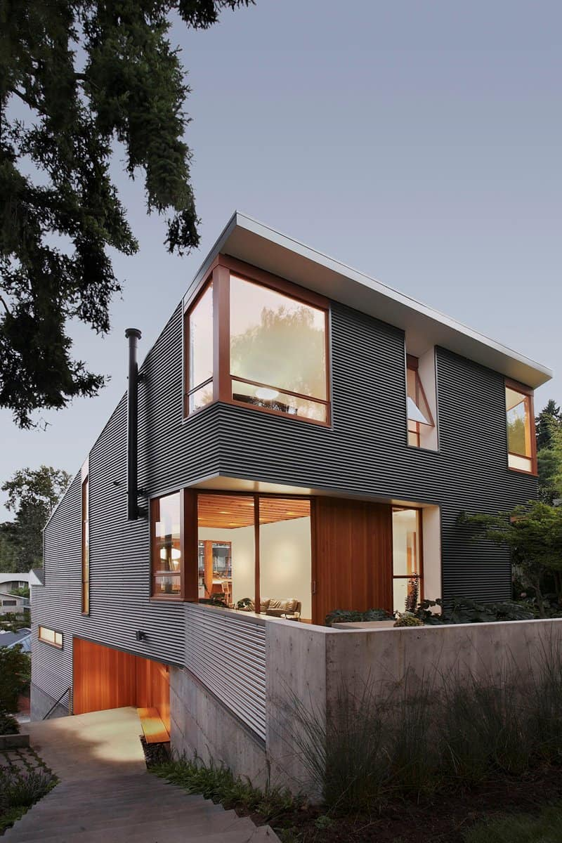 Desain Rumah Rangka Besi Modern