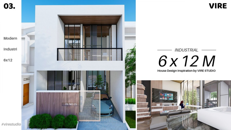Desain Rumah Sederhana 6x12 Minimalis Terbaru