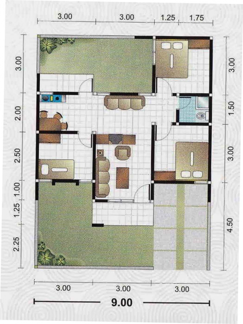 Desain Rumah Sederhana 2 Kamar Minimalis Terbaru