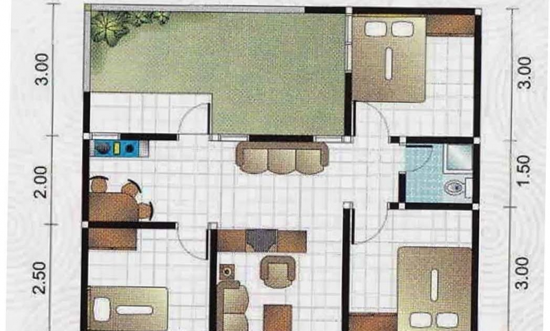 Desain Rumah Sederhana 2 Kamar Sederhana