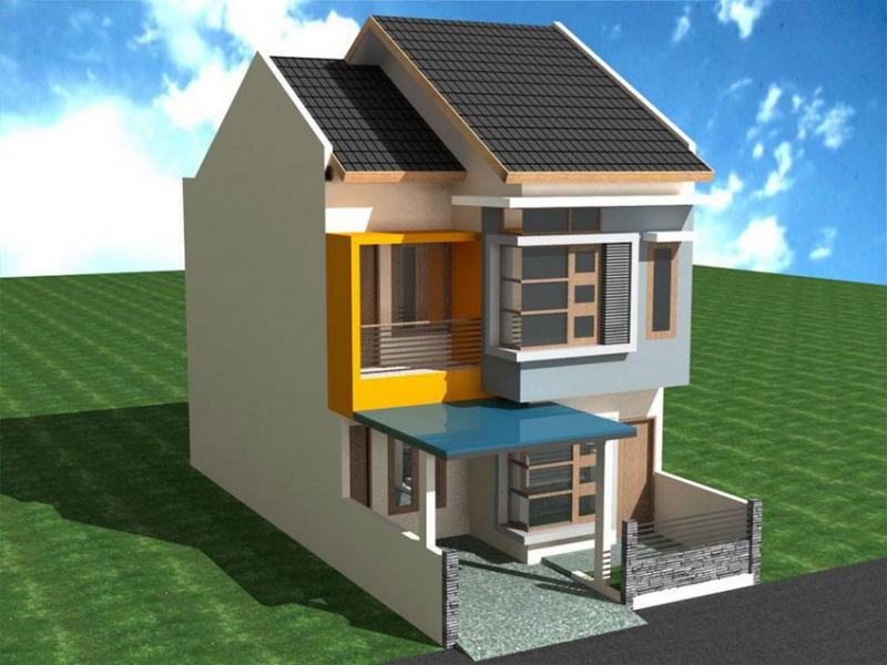 Contoh Gambar Desain Rumah Sederhana 2 Lantai