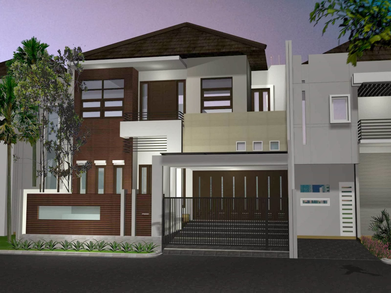 Desain Rumah Sederhana 2 Lantai Kekinian