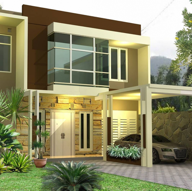 Desain Rumah Sederhana 2 Lantai Yang Simple