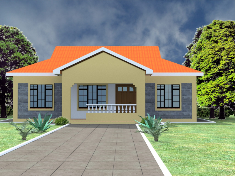 Desain Rumah Sederhana 3 Kamar Keren