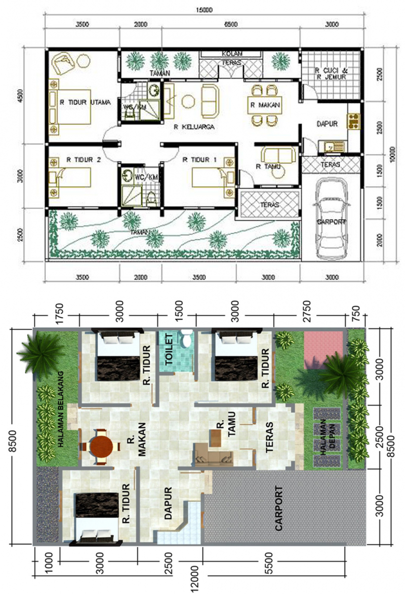 Desain Rumah Sederhana 3 Kamar Renovasi
