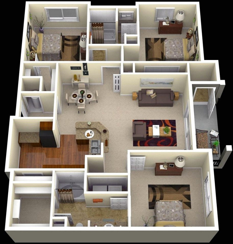 Desain Rumah Sederhana 3 Kamar Sederhana