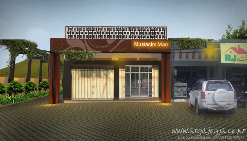 Desain Rumah Toko Minimalis Sederhana Modern Minimalis