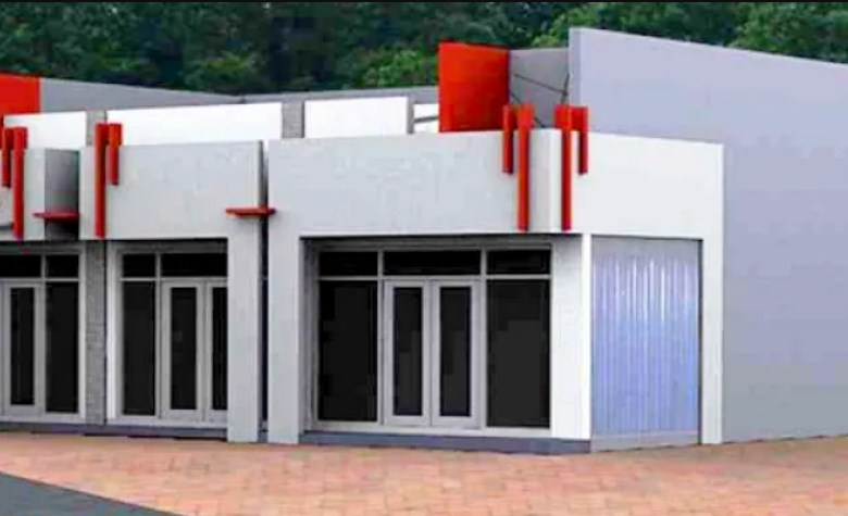 Desain Rumah Toko 1 Lantai Modern Minimalis