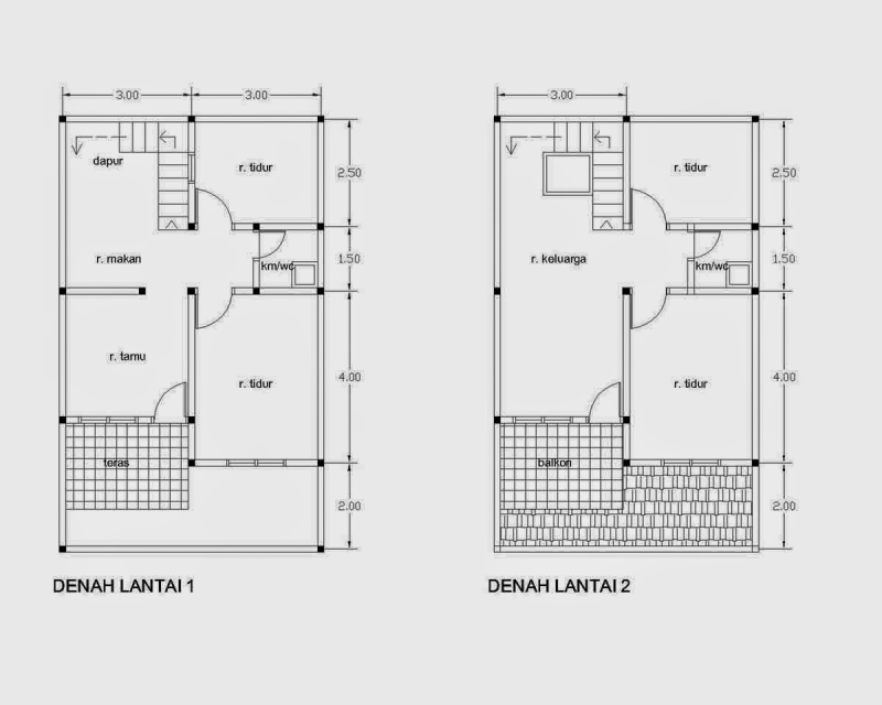 Desain Rumah Type 21 Sederhana