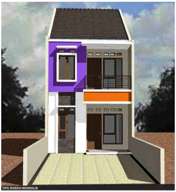 Desain Rumah Type 36 2 Lantai Minimalis Modern