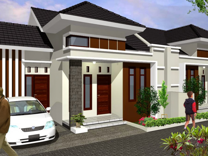 Contoh Gambar Desain Rumah Type 45