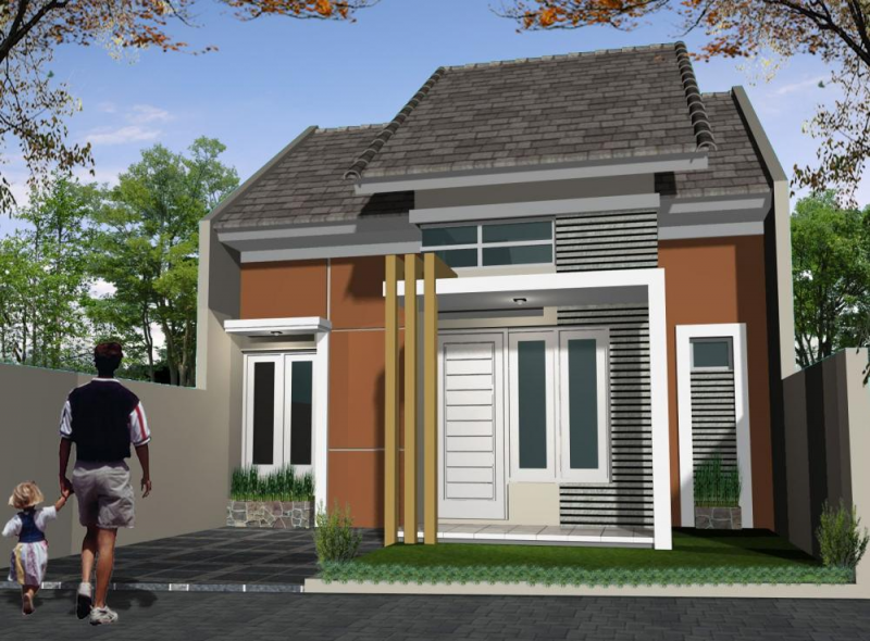 Desain Rumah Type 45 Kekinian