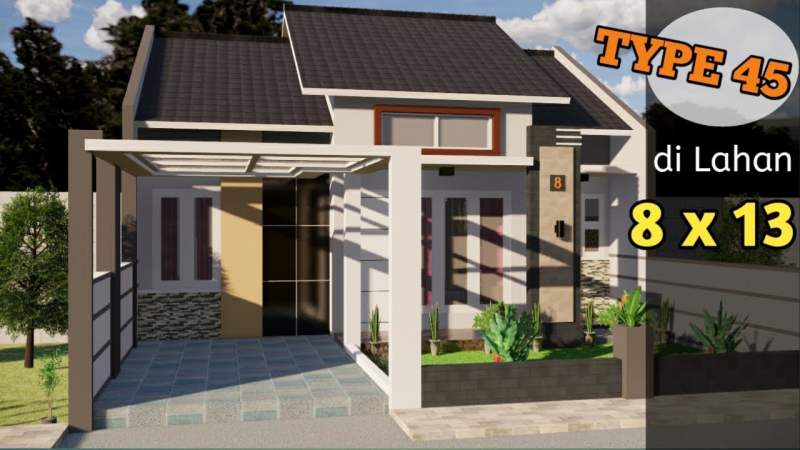 Desain Rumah Type 45 Model Kekinian