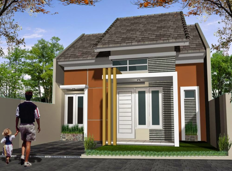 Desain Rumah Type 45 Sederhana