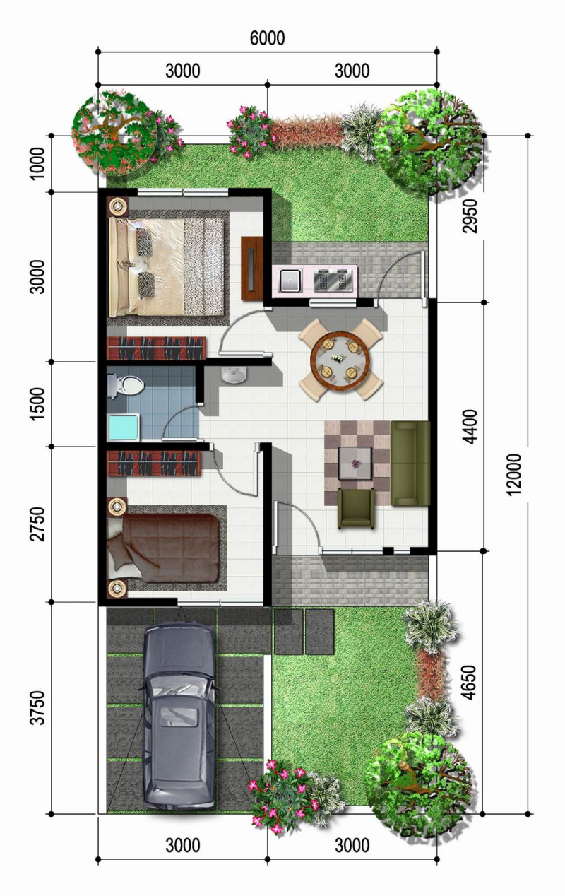Gambar Desain Rumah Type 45