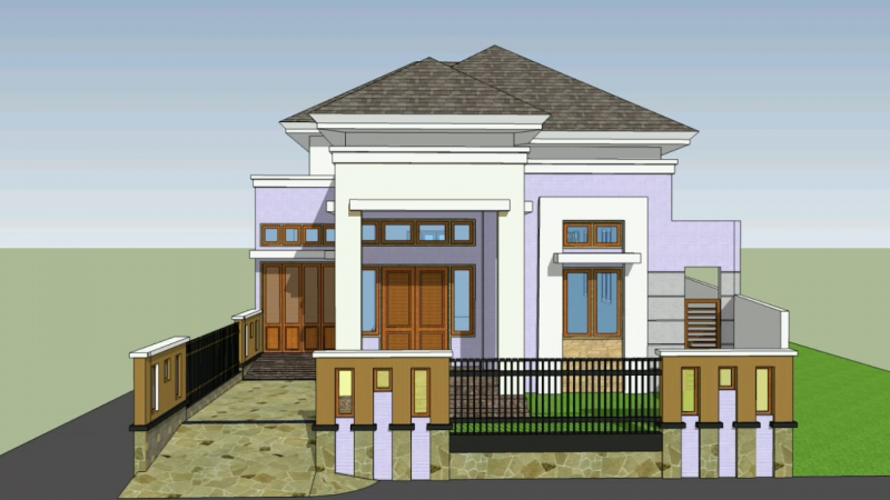 Desain Rumah Type 70 Keren