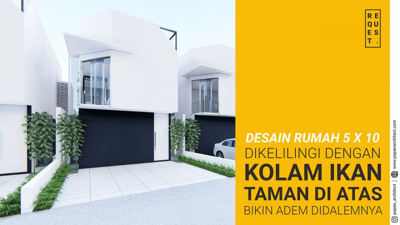 Desain Rumah Ukuran 5x10 Modern Minimalis