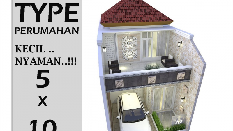 Desain Rumah Ukuran 5x10 Simple