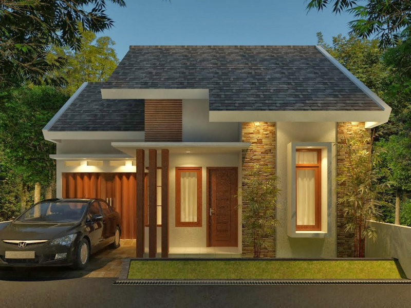 Desain Rumah Ukuran 5x12 1 Lantai Terbaik