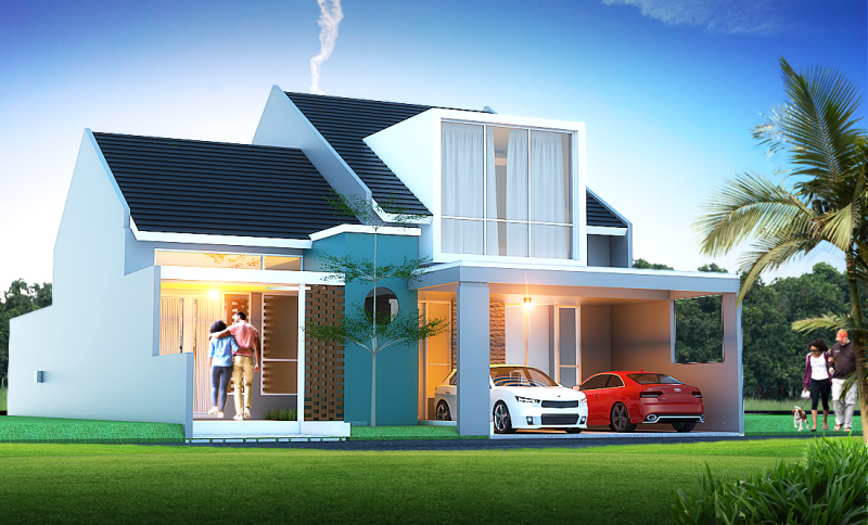 Desain Rumah Ukuran 5x12 1 Lantai