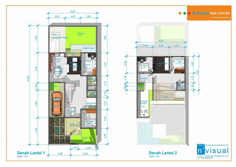 Foto Desain Rumah Ukuran 6x12 Dengan 3 Kamar
