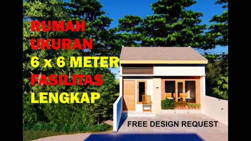 Desain Rumah Ukuran 6x7 Minimalis Modern