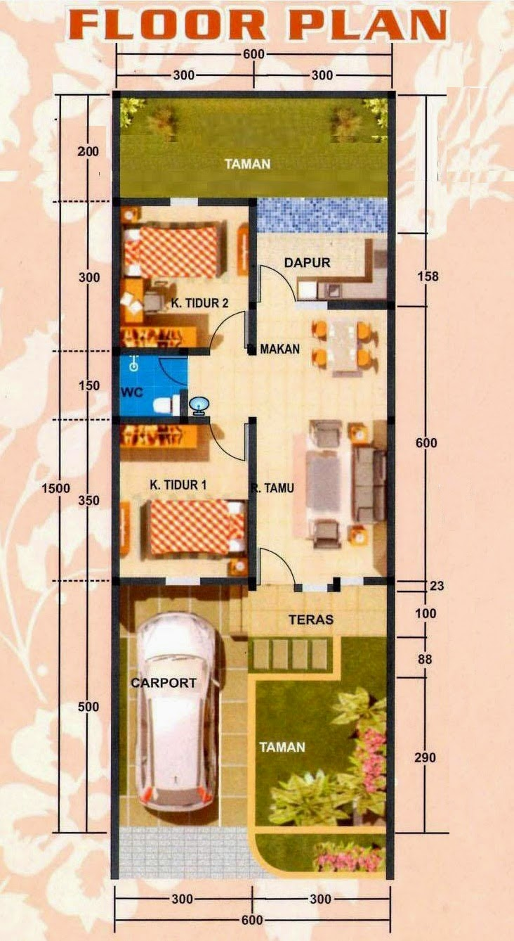 Inspirasi Desain Rumah Ukuran 6x7