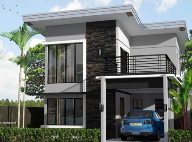 Desain Rumah Ukuran 8x10 Gambar