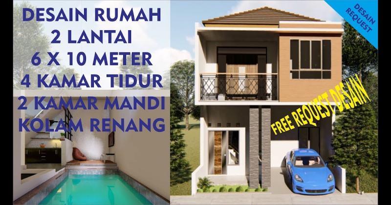 Desain Rumah Ukuran 6x9 Minimalis Modern