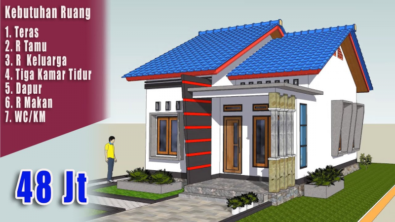 Desain Rumah Ukuran 6x9 Model Kekinian