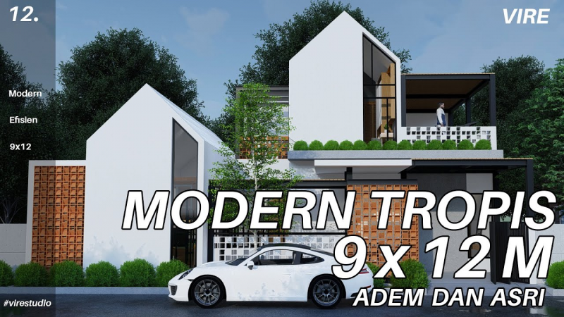 Desain Rumah Ukuran 9x12 Simple