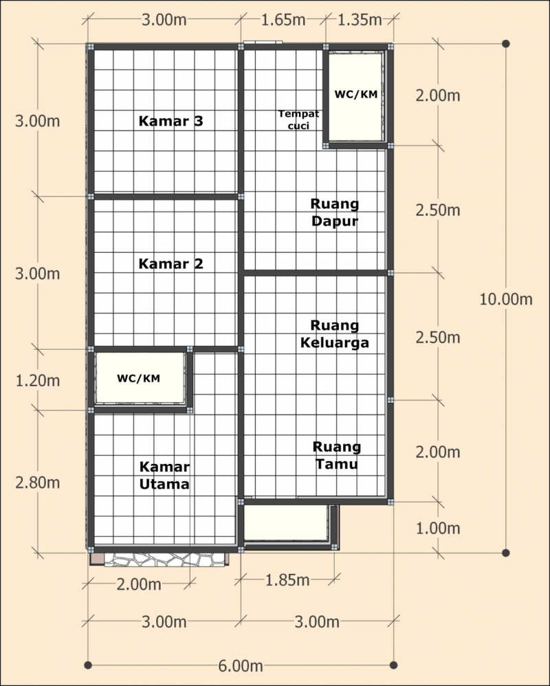 Desain Rumah Ukuran 9x12 Terbaru