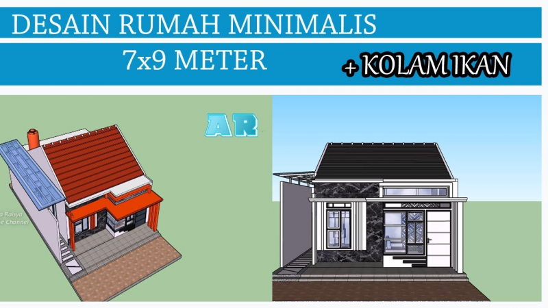 Desain Rumah Ukuran 7x9 Simple