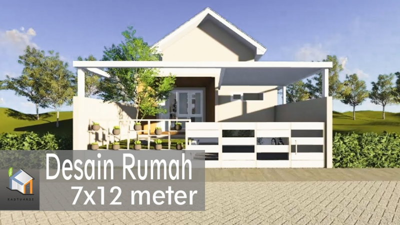 Desain Rumah Ukuran 7x12 Kekinian